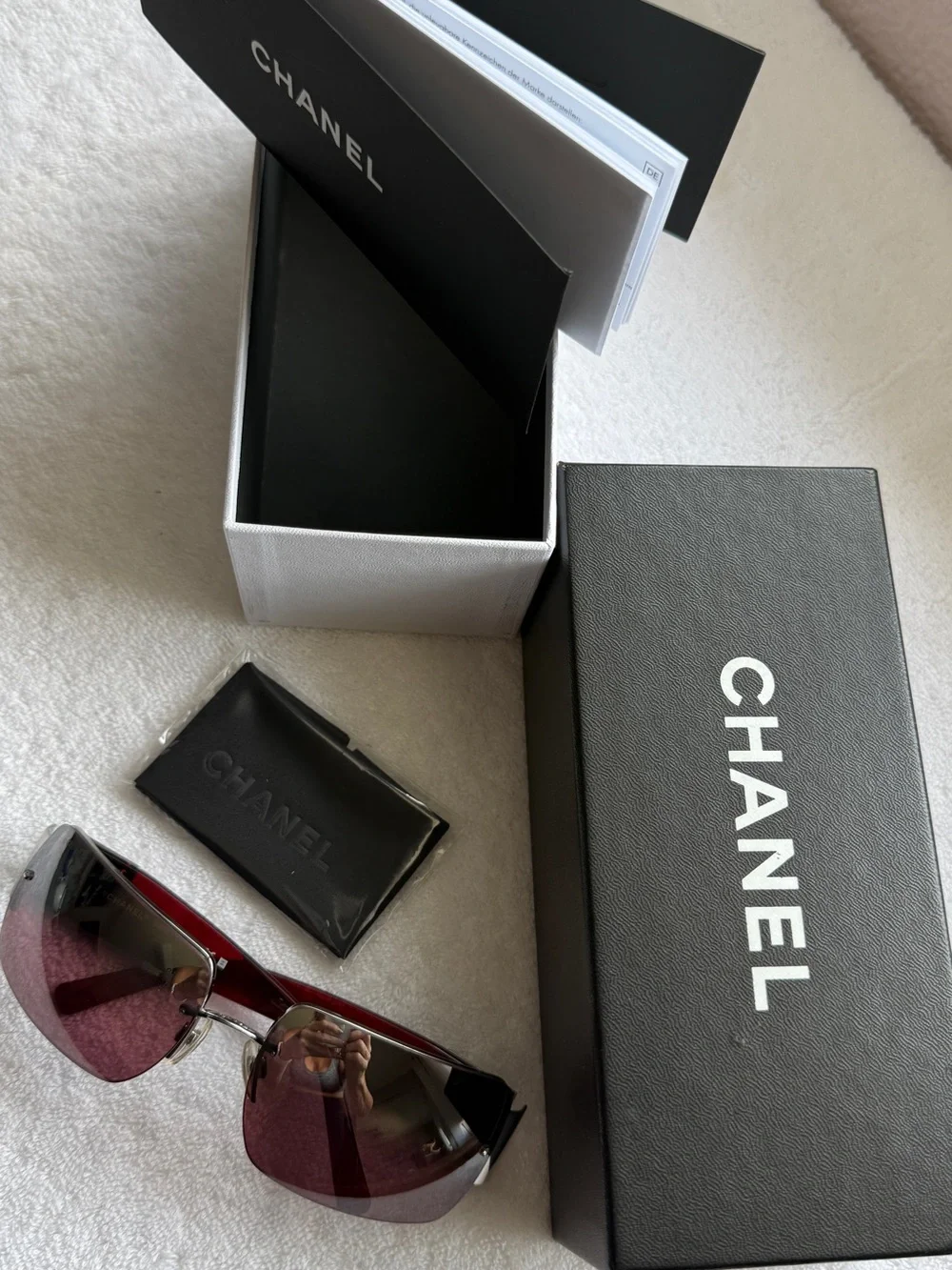 CHANEL rimless sunglasses